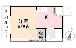 仏生山なかのハイツ【3階】の間取り