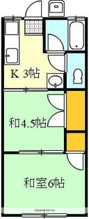 花ノ宮ハイツ【101号室】の間取り