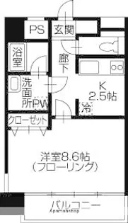 Lucifer Ⅱ(ルシファー)【6階】の間取り