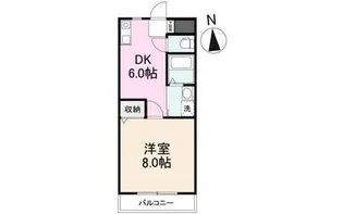 ガーデンハイツ三名弐番館【1階】の間取り