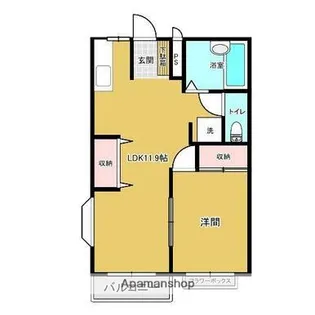 1LDKの間取り画像