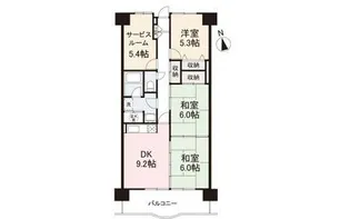 アメニティハイツ14【2階】の間取り