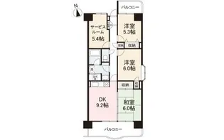 アメニティハイツ14【905号室】の間取り