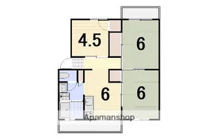 ラ・トゥール高松町 F1【4階】の間取り