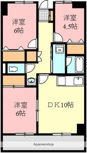 ルネコート太田【603号室】の間取り