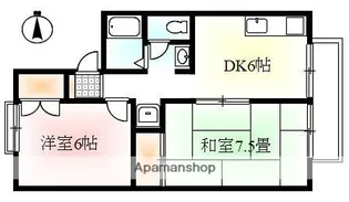 ハイツボヌール【103号室】の間取り