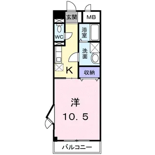 グランディール太田A【1階】の間取り