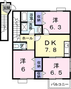 グレイスフル太田 C【2階】の間取り