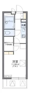 レオパレス夢TOWN【2階】の間取り