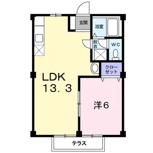 ニューシティめぐみ【1階】の間取り