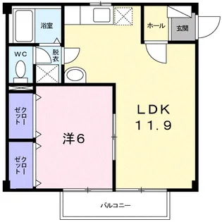 トラッド 木田谷Ⅲ【2階】の間取り