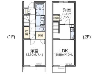レオネクストKIZUNA【1階】の間取り