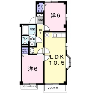 エム・エトアール A【2階】の間取り