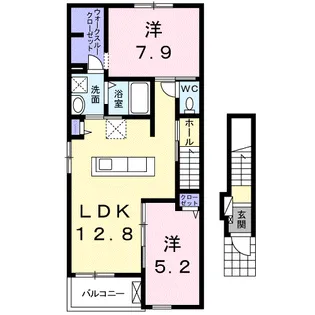 アンダンテ イースト C【2階】の間取り