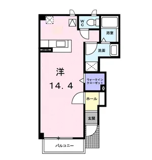 クレイン【102号室】の間取り
