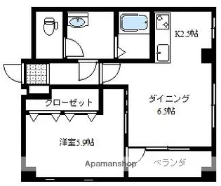 ボナールK【2階】の間取り