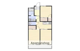 ラ・トゥール林道【205号室】の間取り