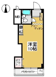 エクセル栗林【4階】の間取り
