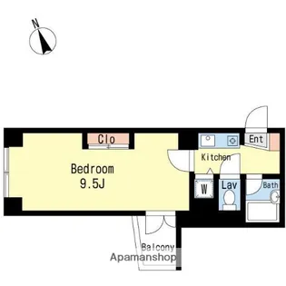 エグゼクティブコート中新町【4階】の間取り