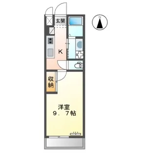 シエルエトワール【2階】の間取り