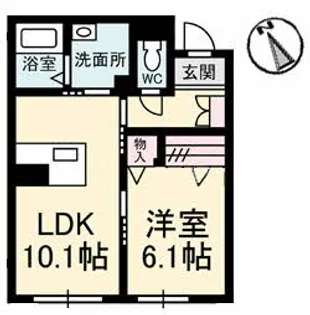 ベレオ ミルフィオーレ【1階】の間取り