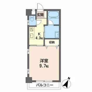 レーベンスクエア【4階】の間取り