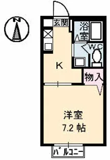 フレグランス米谷【2階】の間取り