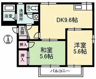 ドムス・ヒルズ A館【1階】の間取り