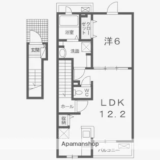 ミルフロールⅤ【2階】の間取り