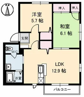 コートMT B館【2階】の間取り