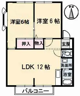 グリーンヒルズ太田 C棟【2階】の間取り