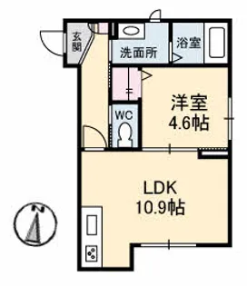 グレイス ソフィア【1階】の間取り