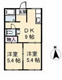 リベラU【1階】の間取り