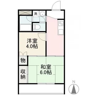 ローズ・シャンブル【3階】の間取り