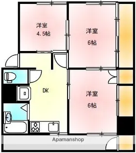 ヴィラナリー屋島Ⅱ【5302号室】の間取り