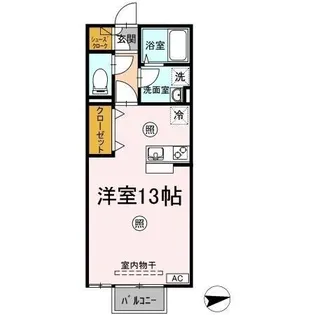パラディー森塚【2階】の間取り