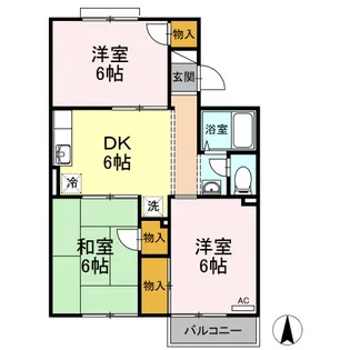 コーポメールブルー【3階】の間取り