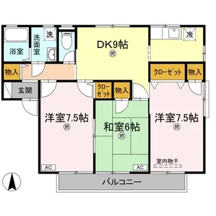ロイヤルコート セラ【2階】の間取り