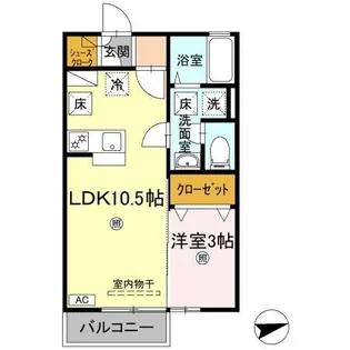 パークサウス【1階】の間取り