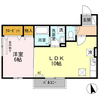 MIUMU B棟【1階】の間取り