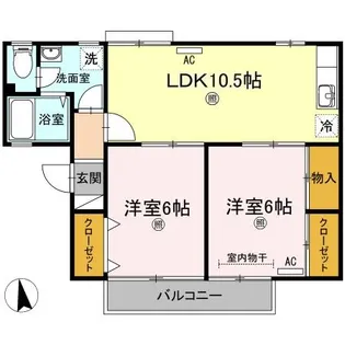 セントラルコート【2階】の間取り