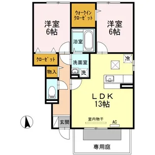 セジュールコート A棟【1階】の間取り