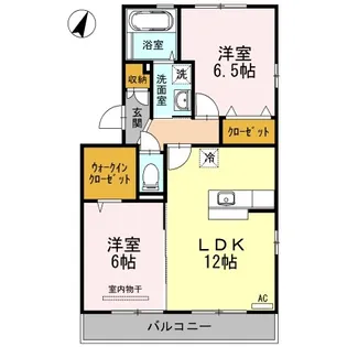 マインパレスⅡ A棟【3階】の間取り