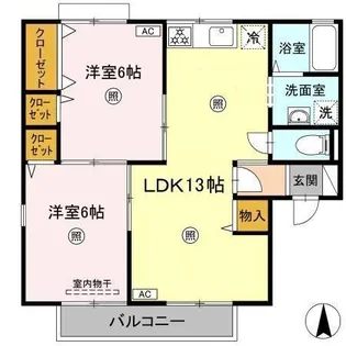 ドミール円座 C棟【2階】の間取り