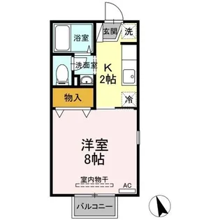 サンピア・K B棟【1階】の間取り