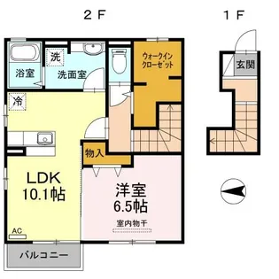 ベル・パエーゼ・青木【2階】の間取り