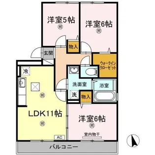 ルコネッサンス【1階】の間取り