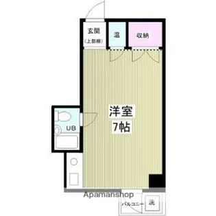 1Rの間取り画像