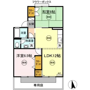 メゾン・エヌ【1階】の間取り