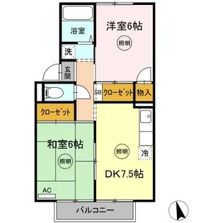 ラフィーネ A【2階】の間取り